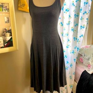 Gray tank dress with pockets